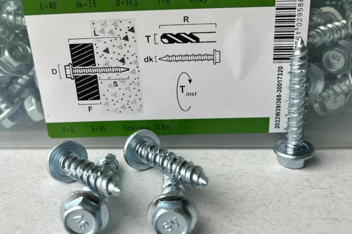 Шуруп для бетону ESSVE 7,5х40 з головкою HEX10- фото № 5