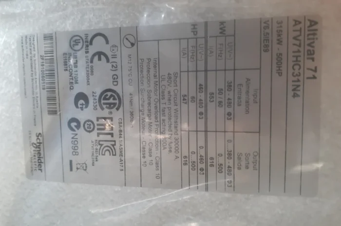 Продається частотний перетворювач Schneider ATV71-315кВт- фото № 8