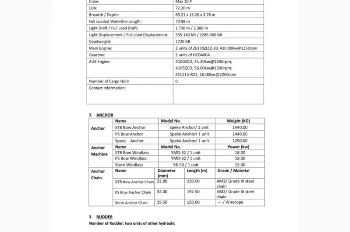 Баржа накатная палубная 80 м, 2015 года- фото № 1