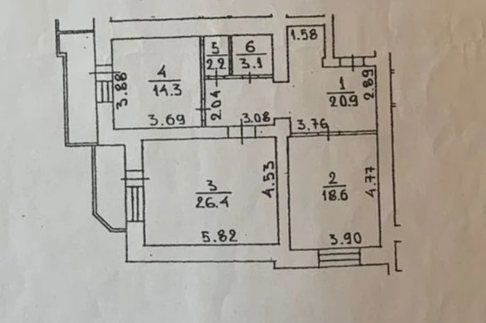 Просторная 2-комнатная квартира на Миколи Голего 5 без комиссии- фото № 10