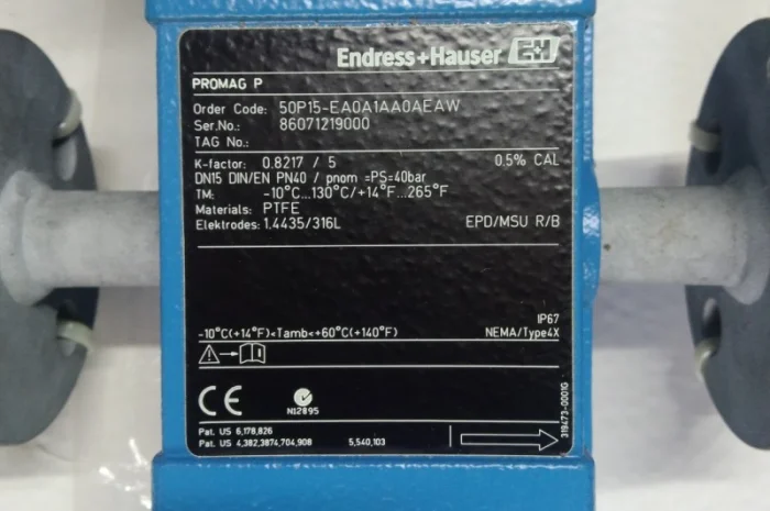 Электромагнитный расходомер Promag 50P/DN15 DIN/EN PN 40- фото № 3