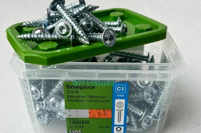 Шуруп по бетону 7.5(6)х42 WAF TX30 оцинкований від ESSVE- фото № 4