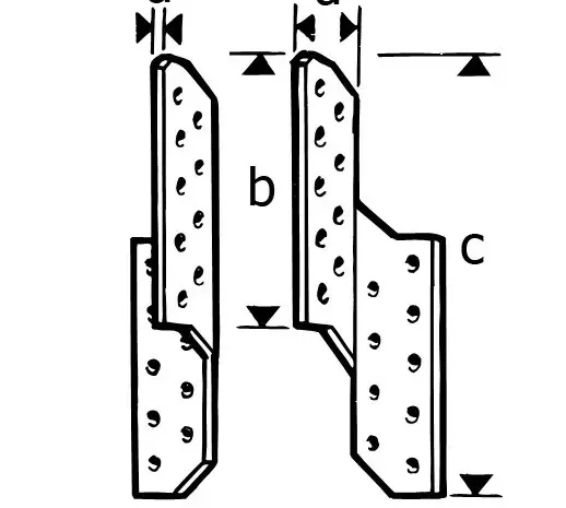 Пластина для кріплення балки 170×35×2 мм оцинкована- фото № 18