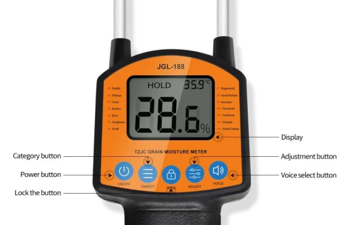 Цифровой вологомер JGL 188 для измерения влажности- фото № 2