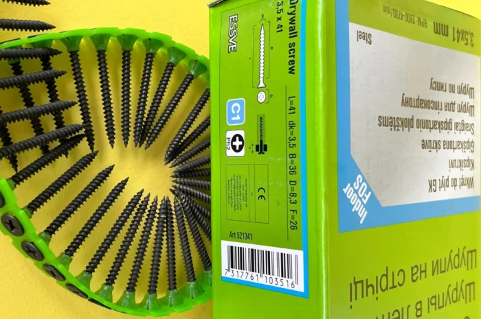 Саморізи ESSVE 521341 для гіпсокартону на стрічці по металу 3,5 мм- фото № 5