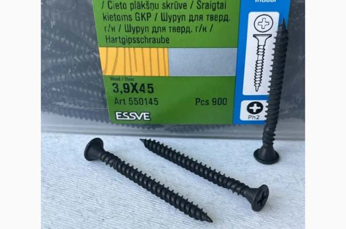 Саморіз ESSVE 3.9*45 мм для гіпсокартону- фото № 2