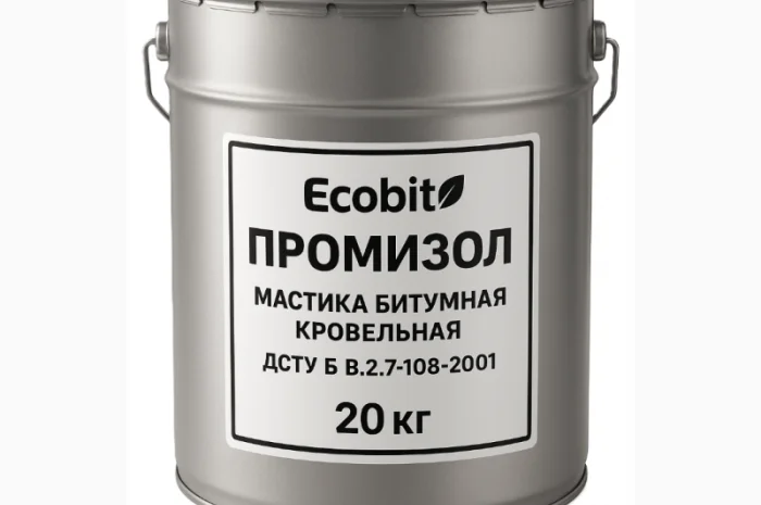 Мастики битумные кровельные ПРОМИЗОЛ Ecobit-1 для гидроизоляции- фото № 1