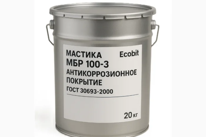 Мастика МБР 100-3 Ecobit – антикоррозионное покрытие 20 кг- фото № 1