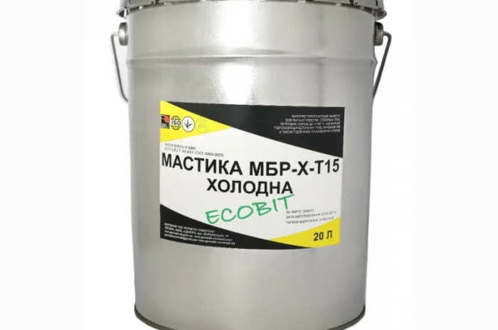 Мастика МБР-Х Т-15 ЕКОБІТ в ведре 20 кг- фото № 1