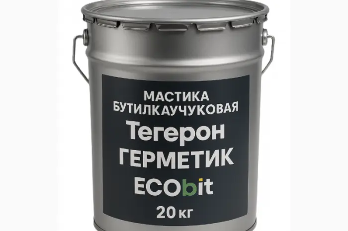 Тегерон Герметик ЕКОБІТ мастика бутилкаучукова відро 20 кг- фото № 1