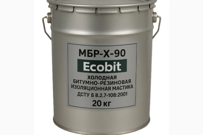МБР-Х-90 Ecobit Холодна бітумно-гумова ізоляційна мастика 20 кг- фото № 1