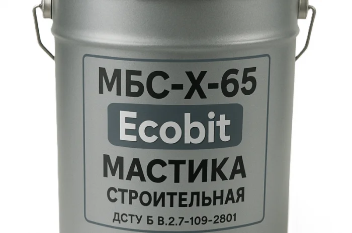 Мастика МБС-Х-65 Ecobit для гідроізоляції та приклеювання 20 кг- фото № 1