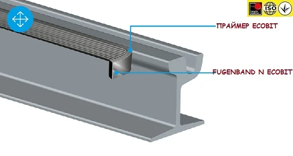 Fugenband Р 20 мм – профільна стрічка для герметизації будівельних конструкцій- фото № 8