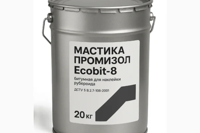Мастика ПРОМИЗОЛ Ecobit-8 для гідроізоляції та ремонту дахів- фото № 1