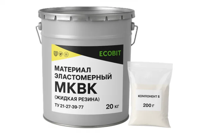 Гидроизоляционная мастика МКВК Ecobit – надежная защита кровли- фото № 1