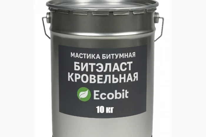 Бітумна мастика 10 кг для покрівлі та гідроізоляції- фото № 1