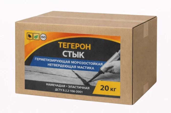 Герметизуюча морозостійка мастика Тегерон Стик Екобіт, 20 кг- фото № 1