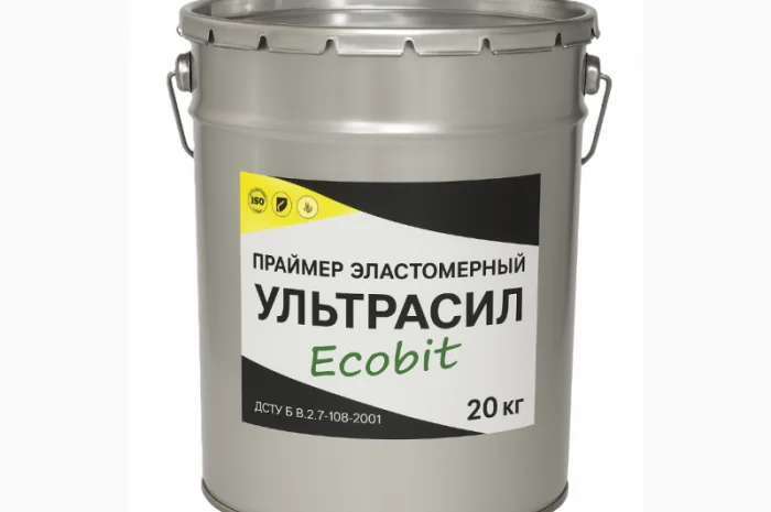 Праймер кровельный эластомерный УЛЬТРАСИЛ Ecobit для гидроизоляции- фото № 1
