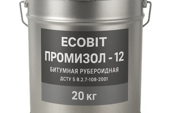 Мастика для рубероїда ПРОМІЗОЛ Ecobit-12, 20 кг - надійна гідроізоляція- фото № 1