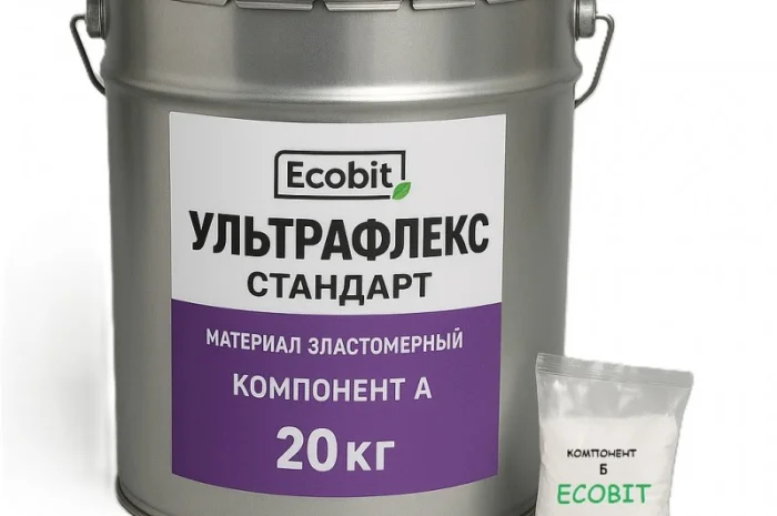 Мастика эластомерная УЛЬТРАФЛЕКС-СТАНДАРТ Ecobit ДСТУ Б В.2.7-108-2001 жидкая резина- фото № 1