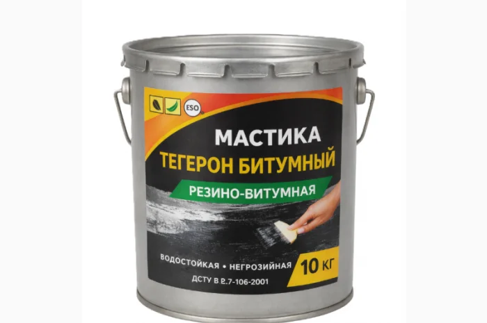 Битумная мастика ЭКОБИТ 10 кг для гидроизоляции- фото № 1