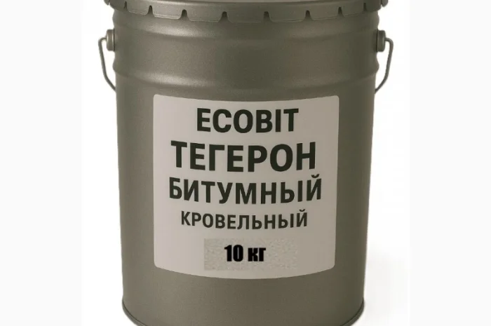 Битумная мастика ЭКОБИТ 10 кг для гидроизоляции- фото № 2