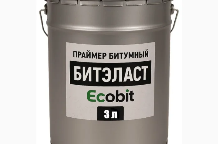 Праймер бітумний ЕКОБІТ 3 л для гідроізоляції- фото № 1