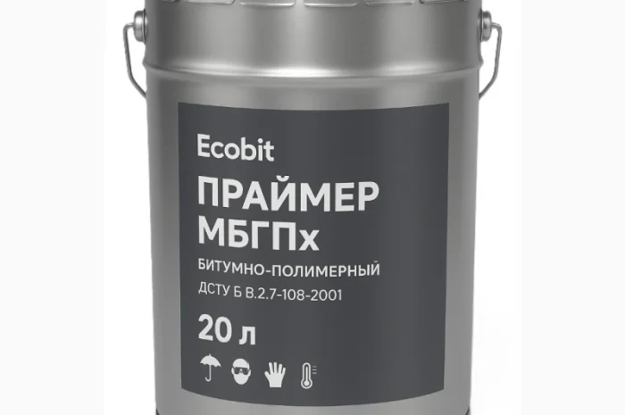 Праймер МБГПх Ecobit 20 л для гидроизоляции и защиты- фото № 1