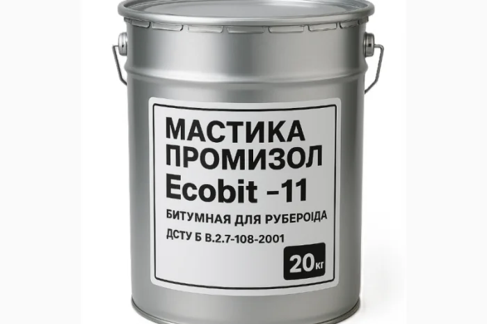 Мастика для рубероїда ПРОМІЗОЛ Ecobit-11 20 кг- фото № 1