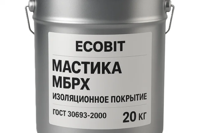 Мастика МБРХ Ecobit для гідроізоляції та покрівельних робіт 20 кг- фото № 1