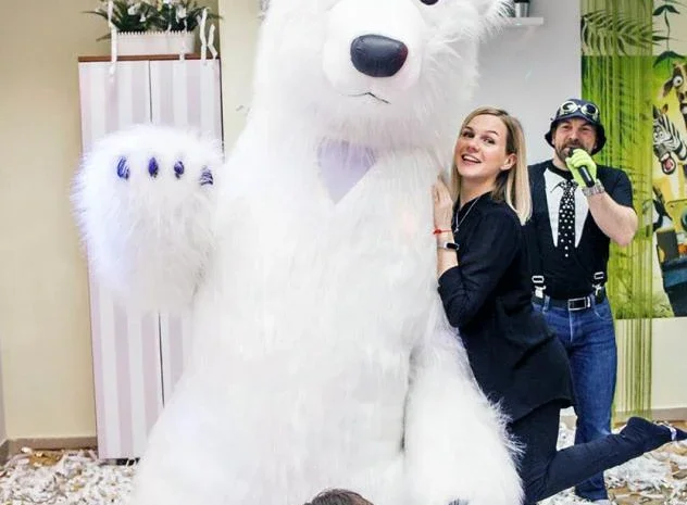 Надувной костюм «Белый Медведь» от производителя- фото № 1