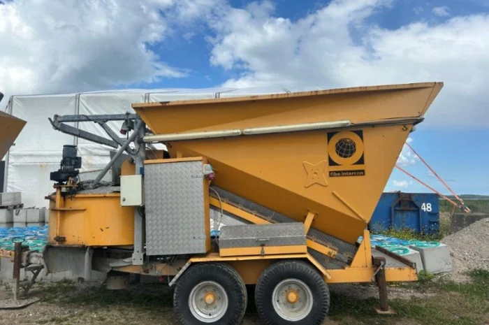 Б/в мобильный БСУ Fibo Intercon 15 м3/час с цементным силосом- фото № 1
