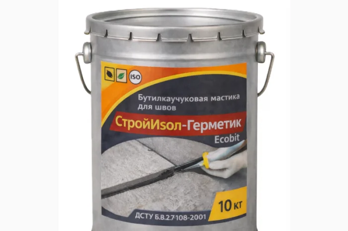 СтройИзол-Герметик ЕКОБІТ 10 кг для герметизації швів- фото № 1