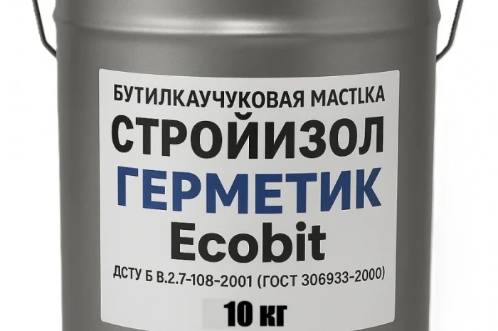 СтройИзол-Герметик ЕКОБІТ 10 кг для герметизації швів- фото № 2