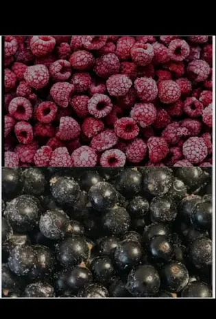 Ягоди малини та смородини заморожені.- фото № 1