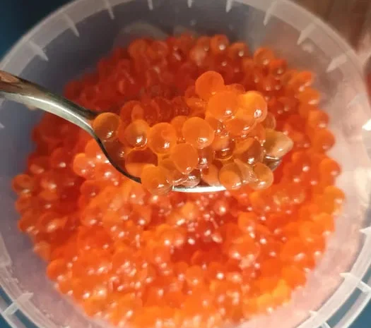 Червона ікра свіжа ціна за 400 грам красная икра- фото № 1