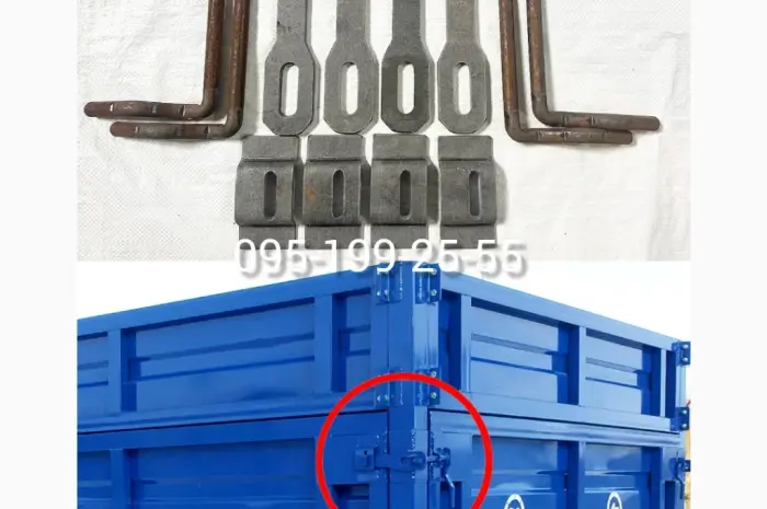 Комплект замков бортовых 2ПТС-4. Замки борта 2ПТС-4- фото № 1