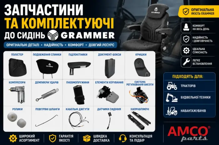 ЗАПЧАСТИНИ ДО СИДІНЬ GRAMMER Maximo / Actimo / Primo | Оригінал та аналоги- фото № 1