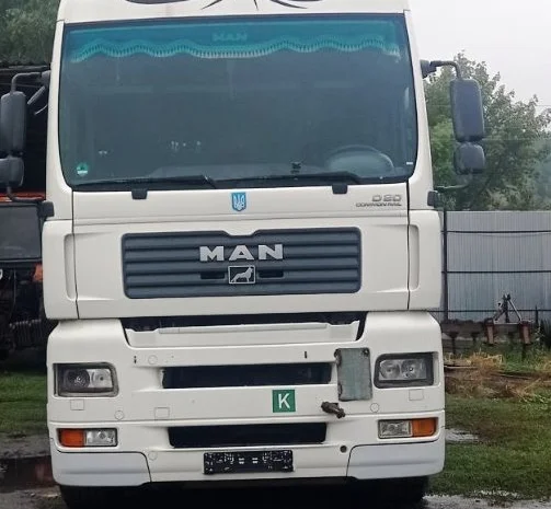 Вантажний сідловий тягач MAN TGA 18.440 з напівпричіпом (Штора)- фото № 3