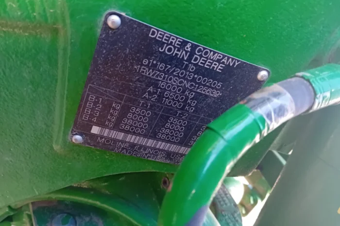 Трактор John Deere 7R310- фото № 8