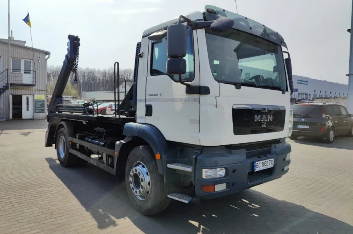 Мультиліфт скіповий навантажувач MAN TGM 18.240 мультиліфт MEILLER бункеровоз- фото № 1