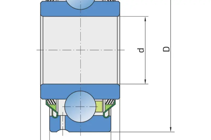 Підшипник кульковий GW 211PP202 FKL- фото № 4
