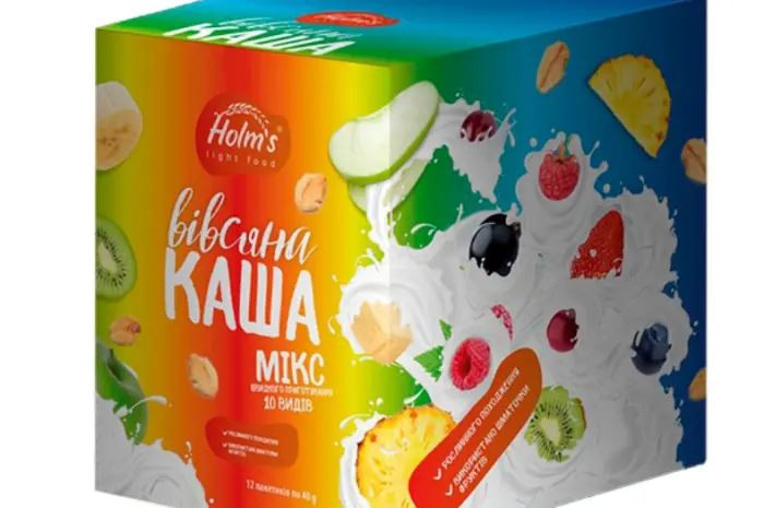Каша вівсяна мікс 10 видів «Holm's light food» 480 г (12 шт.)- фото № 1