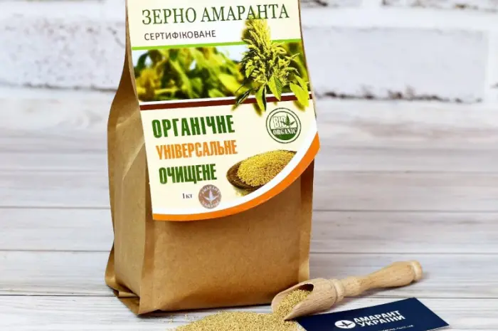Зерно амаранту органічне (1 кг) – Натуральний суперфуд без ГМО та хімії- фото № 1