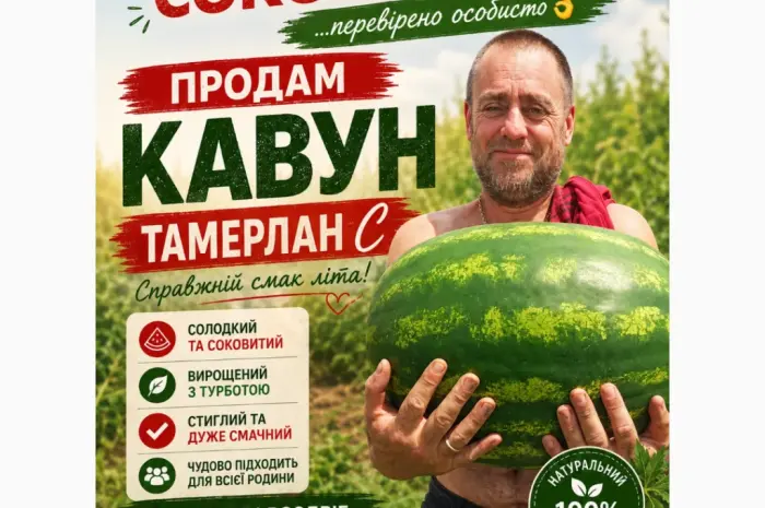 Продам кавун сорт Тамерлан- фото № 1
