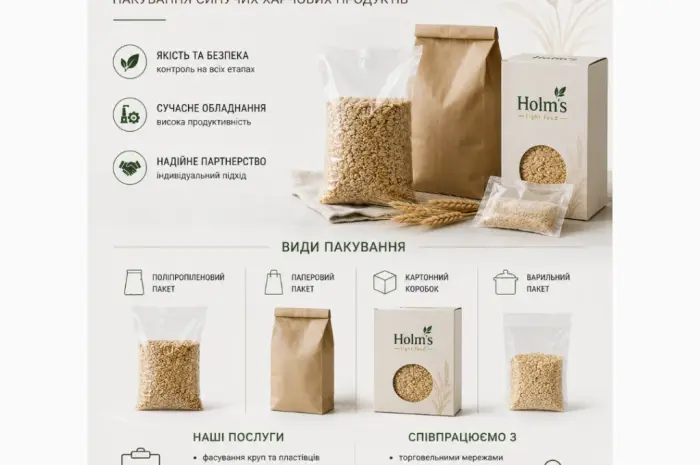 Фасування круп та пластівців | пакування сипучих харчових продуктів | private label/ втм- фото № 1