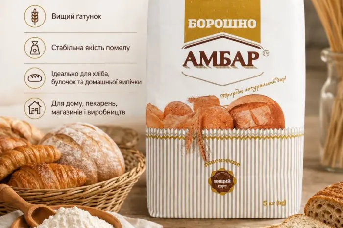 Борошно/Мука/Flour/Виробник ТМ "Амбар"- фото № 1