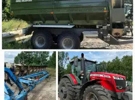 Зображення для оголошення Надамо послуги з : - зерновим бункером перевантажувачем 20 куб - оранкою