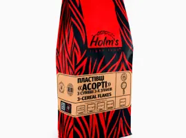Зображення для оголошення Пластівці Асорті 3 злаки ТМ «Holm’s» – крафт пакет 500 г