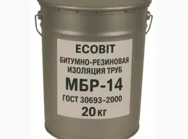 Зображення для оголошення Битумно резиновая Изоляция Труб МБР-14 Ecobit ГОСТ 30693-2000 20 кг
